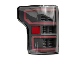 Ford F-150 LED Taillights - Rear - Raxiom - Axial Series with Sequential Turn Signals - Black Housing with Clear Lens - `18-`20