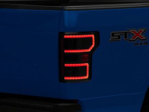 Ford F-150 Tail Lights - Rear - Raxiom - LED, Clear Lens - Black - `18-`20