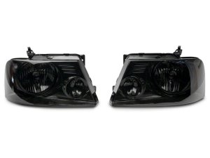 Ford F-150 LED Headlights - Raxiom - Axial Series OEM Style - Chrome Housing-Smoked Lens - `04-`08