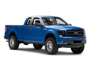 Ford F-150 LED Headlights - Raxiom - OEM Style - Chrome Housing, Smoked Lens - `09-`14