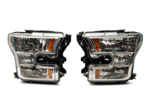 Ford F-150 LED Headlights - Raxiom - Axial OEM Style - Chrome - `15-`17