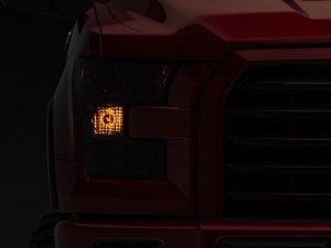 Ford F-150 LED Headlights - Raxiom - Smoked Lens - Chrome - `15-`17