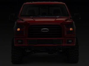 Ford F-150 LED Headlights - Raxiom - Smoked Lens - Chrome - `15-`17