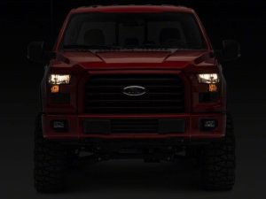 Ford F-150 LED Headlights - Raxiom - Smoked Lens - Chrome - `15-`17