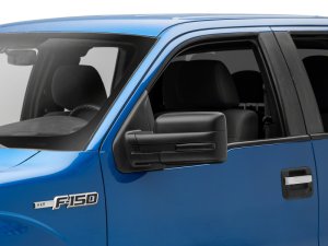 Ford F-150 Side Mirrors - Driver and Passenger Side - Raxiom - Axial Series White LED Mirror Turn Signal - Smoked - `09-`14