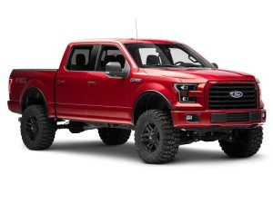 Ford F-150 LED Headlights - Raxiom - Projector with LED Amber DRL - Black - `15-`17
