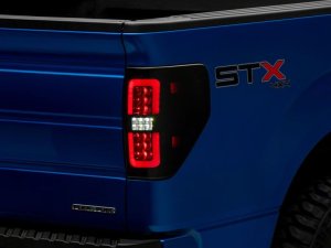 Ford F-150 LED Tail Lights - Rear - Raxiom - Halo Style - Smoked - `09-`14