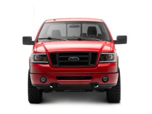 Ford F-150 LED Headlights - Raxiom - Axial Series Projector with SEQL LED Bar - Black Housing with Clear Lens - `04-`08