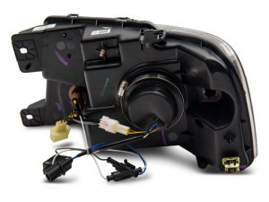 Ford F-150 LED Headlights - Raxiom - Axial Series Projector with SEQL LED Bar - Black Housing with Clear Lens - `04-`08