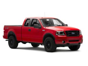 Ford F-150 LED Headlights - Raxiom - Proj Headlights/Seq LED Bar - Clear Lens - Black - `04-`08