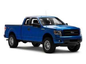 Ford F-150 LED Headlights - Raxiom - Axial Series with LED Bar - Black Housing, Clear Lens - `09-`14