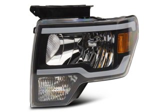 Ford F-150 Headlights - Raxiom - SEQL LED Bar - Black Housing with Clear Lens - `09-`14