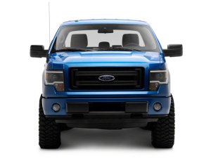 Ford F-150 LED Headlights - Raxiom - Axial Series Projector Headlights w/ LED Light Bar - Black Housing - `09-`14