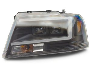 Ford F-150 LED Headlights - Raxiom - Axial Series Projector - Black - `04-`08