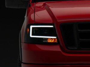 Ford F-150 LED Headlights - Raxiom - Axial Series Projector - Black - `04-`08