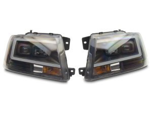 Ford F-150 LED Headlights - Raxiom - Axial Series Projector - Black - `04-`08