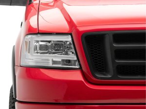 Ford F-150 LED Headlights - Raxiom - Axial Series Projector - Chrome Housing - `04-`08