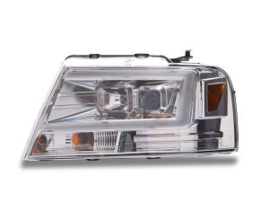 Ford F-150 LED Headlights - Raxiom - Axial Series Projector - Chrome Housing - `04-`08