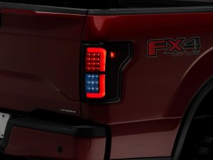 Ford F-150 LED Taillights - Raxiom - Axial Series - Black Housing, Smoked Lens - `15-`17