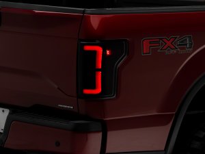 Ford F-150 LED Taillights - Raxiom - Axial Series - Black Housing, Smoked Lens - `15-`17