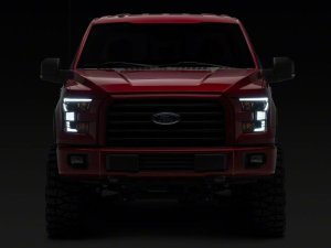 Ford F-150 LED Headlights - Raxiom - XR Series with DRL - Black Housing - `15-`17