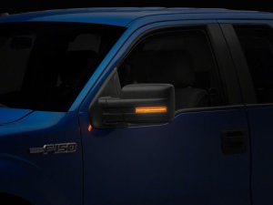 Ford F-150 Side Mirrors - Raxiom - Axial Series LED Sequential Turn Signals - Smoked - `09-`14