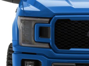 Ford F-150 LED Headlights - Raxiom - CXR Series with Amber DRL - Black - `18-`20
