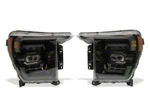 Ford F-150 LED Headlights - Raxiom - CXR Series - Black - Clear Lens - `21-`23