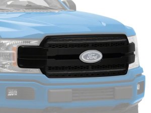 Ford F-150 Replacement Grille - Raxiom - CXR Series LED Upper with White DRL - Black - `18-`20