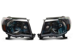 Toyota Tacoma Headlights - Raxiom - Axial Series OE Replacement - Black - `05-`11