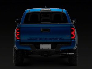 Toyota Tacoma LED Taillights - Rear - Raxiom - Deuce - Black Housings with Smoked Lenses - `16-`23