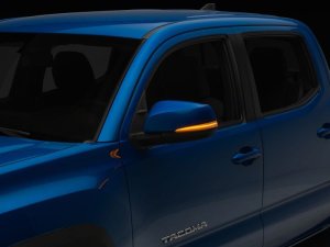 Toyota Tacoma Side Mirrors - Raxiom - Axial Series Amber LED - Clear - `16-`23