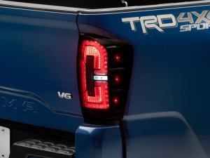 Toyota Tacoma LED Taillights - Rear - Raxiom - Black Housing - Smoked Lens - `16-`23