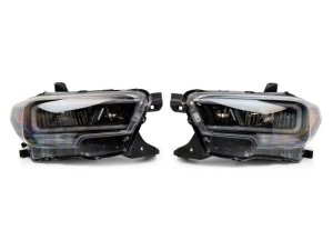 Toyota Tacoma LED Headlights - Raxiom - LED DRL Light Bars - Black Housing - `16-`23