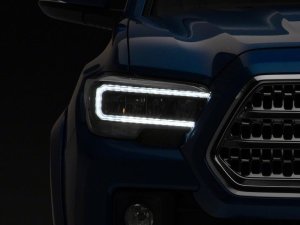 Toyota Tacoma LED Headlights - Raxiom - LED DRL Light Bars - Black Housing - `16-`23