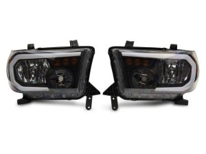 Toyota Tundra LED Headlights - Raxiom - Axial Series w/ LED Bar - `07-`13