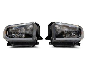 Toyota Tundra LED Headlights - Raxiom - Axial Series w/ LED Bar - Clear Lens - Black Housing - `14-`21