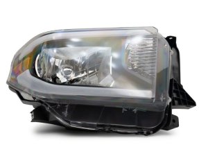 Toyota Tundra LED Headlights - Raxiom - Axial Series w/ LED Bar - Clear Lens - Black Housing - `14-`21