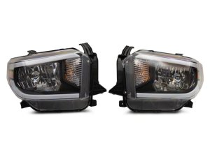 Toyota Tundra LED Headlights - Raxiom - Axial Series with SEQL LED Bar - Black - `14-`21