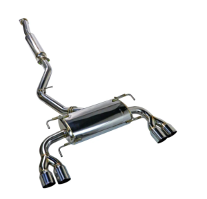 Subaru WRX STI Performance Exhaust - Remark - Cat-Back, SS Quad Tips, Resonated - `08-`14