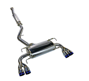 Subaru WRX STI Performance Exhaust - Remark - Cat-Back Exhaust - Burnt Quad Tips (Resonated) - `08-`14