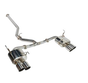 Subaru WRX STi Performance Exhaust - Remark - Cat Back, Non-Resonated, SS Quad Tips - `08-`14