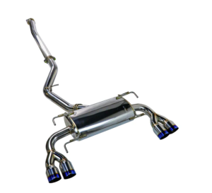 Subaru WRX STI Performance Exhaust - Remark - Cat Back, Sports Touring Spec, Burnt Quad Tips (Non-Resonated) - `08-`14