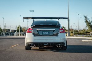 Subaru WRX STI Performance Exhaust - Rear - Remark - Axle Back, Dual Wall Tip - Burnt Stainless Steel - `15-`21