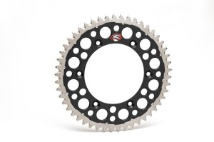 Yamaha YZ 250X Sprocket - Rear - Renthal - Twinring, 520-49P Teeth - Black - `02-`23