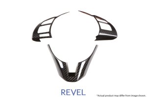 Mazda Mazda3 Steering Wheel Insert Covers - Revel - GT - Dry Carbon - `14-`17 Mazda Mazda3 Steering Wheel Insert Covers - Revel - GT - Dry Carbon - `14-`17