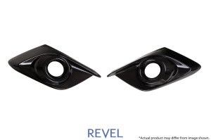 Mazda Mazda3 Fog Light Covers - Left & Right - Revel - GT Dry Carbon - Carbon - `14-`17 Mazda Mazda3 Fog Light Covers - Left & Right - Revel - GT Dry Carbon - Carbon - `14-`17