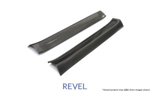 Mazda Mazda3 Door Sill Covers - Left & Right - Revel - GT - Dry Carbon - `14-`17 Mazda Mazda3 Door Sill Covers - Left & Right - Revel - GT - Dry Carbon - `14-`17