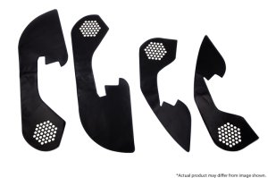 Subaru WRX STI Kick Panel Covers - Revel - GT Design - Blue Stitch - `16-`19