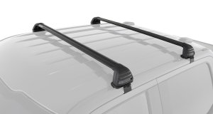 Ford F150 Supercrew Roof Rack - Rhino-Rack - Vortex ROC25 Flush 2 Bar - Black - `04-`08
